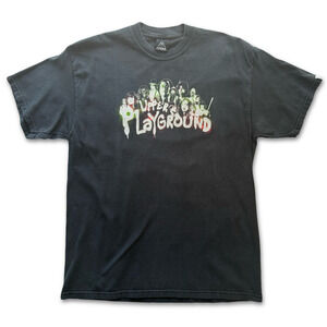 Upper Playground x The Warriors Baseball Fury Tee Rare Collab Faded Black L